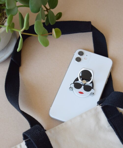HAPPY FACE（ハッピーフェイス）の「〈HAPPY FACE/ハッピーフェイス〉Smartphone Ring/AH風・MM風・サングラスLADY スマホリング（スマホグッズ・レディース・その他1/その他2/その他3/その他4/その他5/その他6・ONE SIZE）」の3枚目の写真