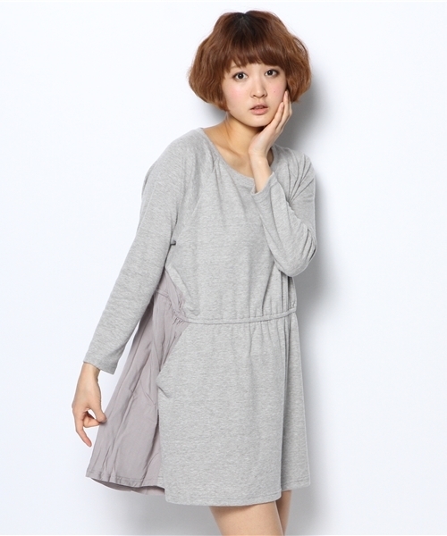 Kastane（カスタネ）の「起毛カットワンピース（ワンピース・レディース・アイボリー/グレー/ラベンダー/ミント・FREE）」の14枚目の写真