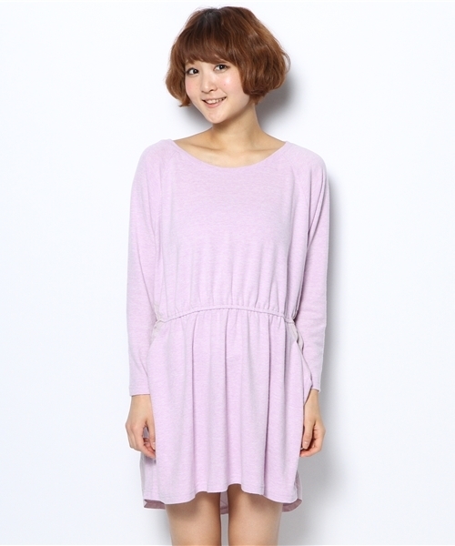 Kastane（カスタネ）の「起毛カットワンピース（ワンピース・レディース・アイボリー/グレー/ラベンダー/ミント・FREE）」の5枚目の写真