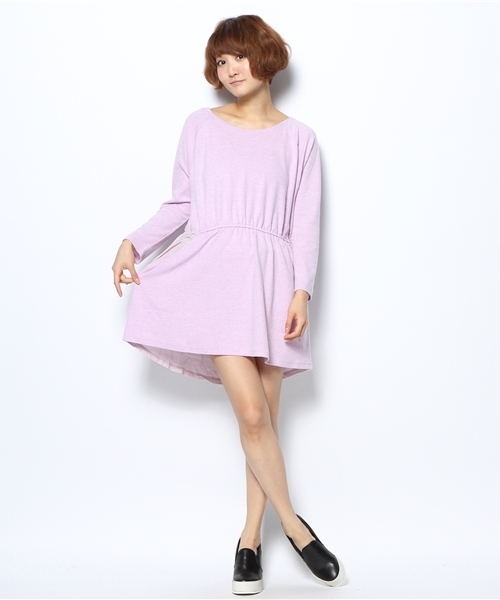 Kastane（カスタネ）の「起毛カットワンピース（ワンピース・レディース・アイボリー/グレー/ラベンダー/ミント・FREE）」の7枚目の写真