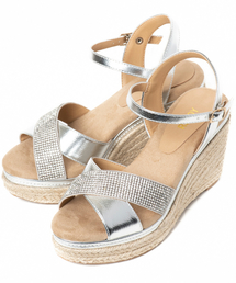 REZOY | 【REZOY】ジュートウェッジクロスストラップサンダル(サンダル)