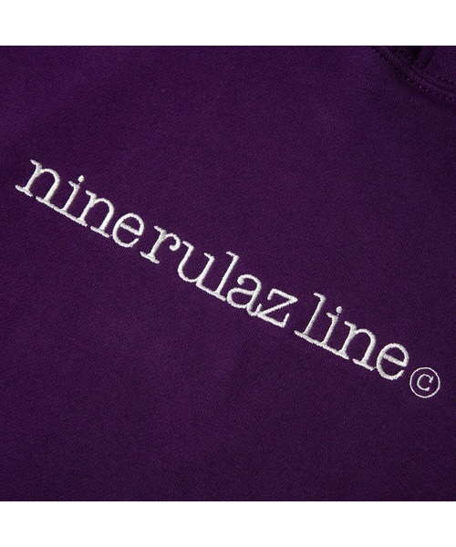 NINE RULAZ LINE（ナインルーラズライン）の「ナインルーラーズ [Nine Rulaz] - ロゴ フーディー スウェット プルオーバー パーカー [Ninerulazline Logo Hoodie]（パーカー・メンズ・ブラック/パープル/レッド・MEDIUM/LARGE/X-LARGE/XX-LARGE）」の6枚目の写真