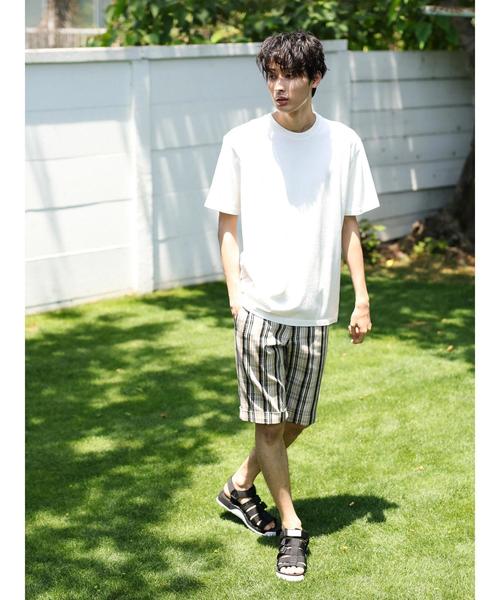 CRAFT STANDARD BOUTIQUE（クラフトスタンダードブティック）の「タックショートパンツ1 ☆●（その他パンツ・メンズ・グリーン/ベージュ/ネイビー/ブラック/ブルー/ブルー系その他5/ベージュ系その他4/その他5/マルチ・M/L/LL/S）」の21枚目の写真