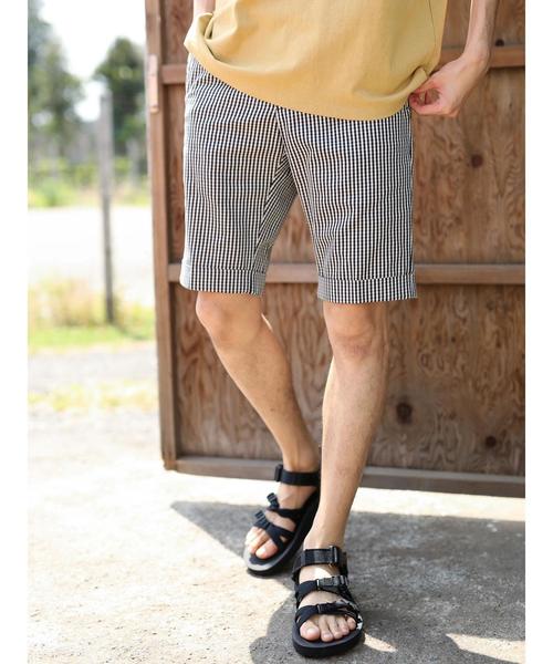 CRAFT STANDARD BOUTIQUE（クラフトスタンダードブティック）の「タックショートパンツ1 ☆●（その他パンツ・メンズ・グリーン/ベージュ/ネイビー/ブラック/ブルー/ブルー系その他5/ベージュ系その他4/その他5/マルチ・M/L/LL/S）」の9枚目の写真