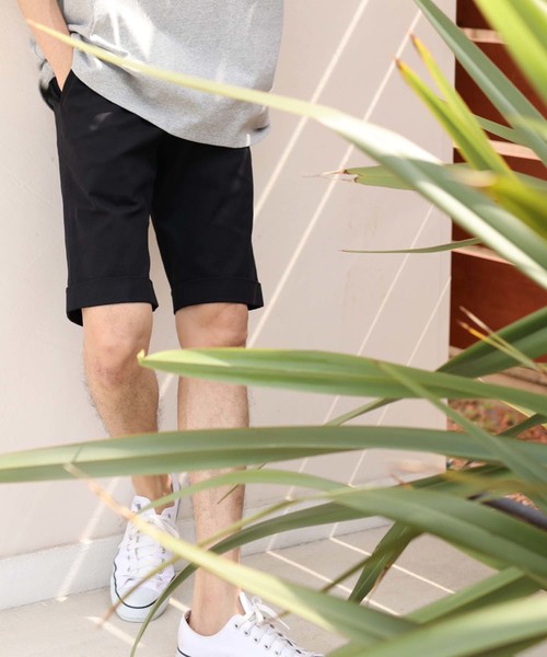 CRAFT STANDARD BOUTIQUE（クラフトスタンダードブティック）の「タックショートパンツ1 ☆●（その他パンツ・メンズ・グリーン/ベージュ/ネイビー/ブラック/ブルー/ブルー系その他5/ベージュ系その他4/その他5/マルチ・M/L/LL/S）」の2枚目の写真