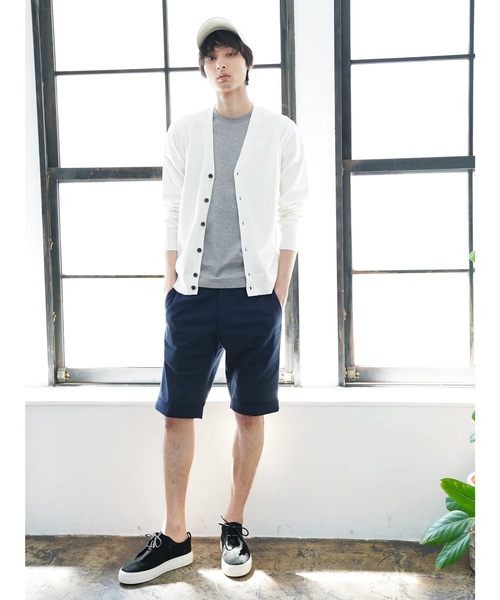 CRAFT STANDARD BOUTIQUE（クラフトスタンダードブティック）の「タックショートパンツ1 ☆●（その他パンツ・メンズ・グリーン/ベージュ/ネイビー/ブラック/ブルー/ブルー系その他5/ベージュ系その他4/その他5/マルチ・M/L/LL/S）」の16枚目の写真