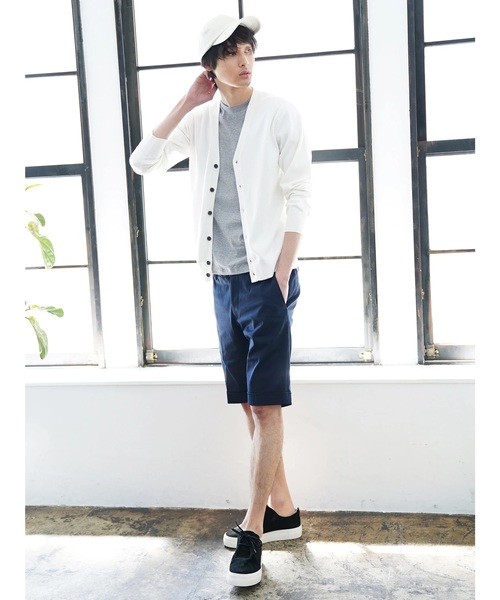 CRAFT STANDARD BOUTIQUE（クラフトスタンダードブティック）の「タックショートパンツ1 ☆●（その他パンツ・メンズ・グリーン/ベージュ/ネイビー/ブラック/ブルー/ブルー系その他5/ベージュ系その他4/その他5/マルチ・M/L/LL/S）」の17枚目の写真