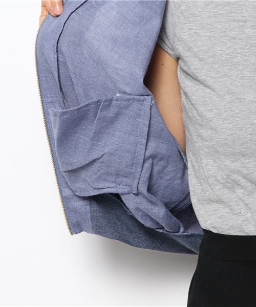 Kastane（カスタネ）の「【Kastane】襟付き楊柳シャツブルゾン（シャツ/ブラウス・レディース・ブルー/オフホワイト/ブラック/チャコールグレー・FREE）」の12枚目の写真