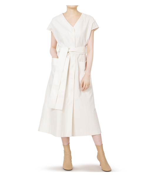 LE CIEL BLEU（ルシェルブルー）の「Neppy Cotton Gilet Dress 