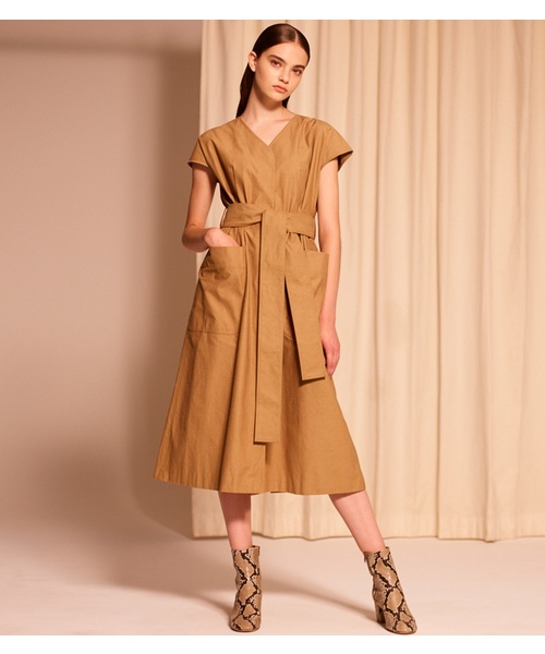 LE CIEL BLEU（ルシェルブルー）の「Neppy Cotton Gilet Dress 