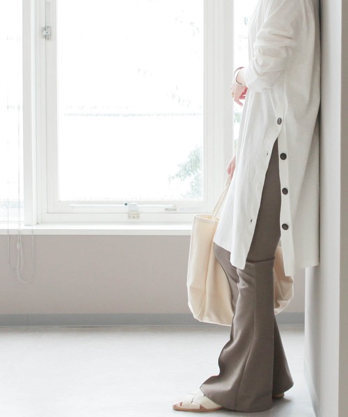 reca（レカ）の「サイドボタンワンピース（ワンピース・レディース・ブラック/ダークグレー/ベージュ/オフホワイト・FREE）」の9枚目の写真