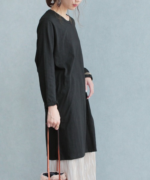 reca（レカ）の「サイドボタンワンピース（ワンピース・レディース・ブラック/ダークグレー/ベージュ/オフホワイト・FREE）」の18枚目の写真