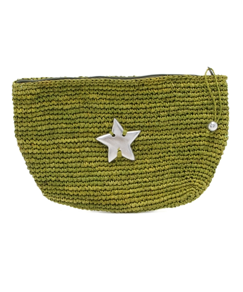 ROSE BUD（ローズバッド）の「(LE VOYAGE EN PANIER) AM193 POCHETTE ETOILE（ポーチ・レディース・ナチュラル/イエロー/レッド/グリーン・ONE SIZE）」の2枚目の写真