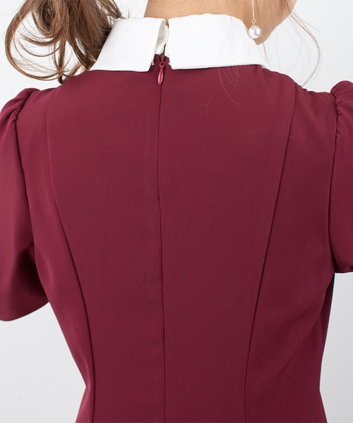 ROJITA（ロジータ）の「メイドライク長袖OP（ワンピース・レディース・ブラック/ブラウン/ボルドー・FREE）」の4枚目の写真