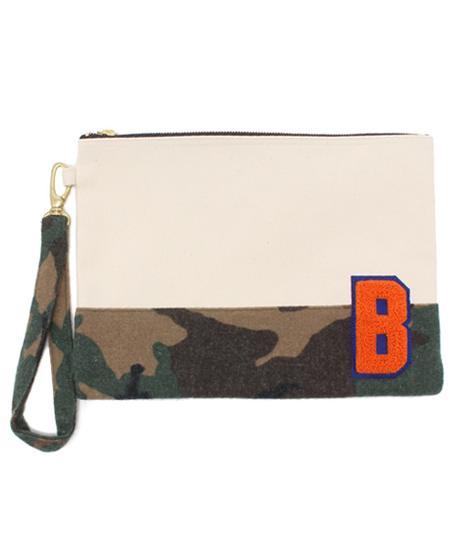 BEAMS BOY（ビームスボーイ）の「WINTER HEAVEN / シニール ジップクラッチ（クラッチバッグ・レディース・ネイビー/その他1・ONE SIZE）」の2枚目の写真