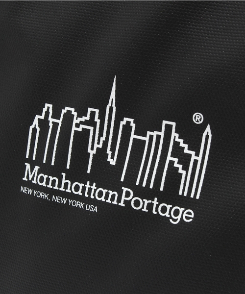Manhattan Portage(マンハッタンポーテージ)の「MP Logo Printed Cherry Hill Tote Bag(トートバッグ・メンズ・ブラック・LARGE)」の4枚目の写真