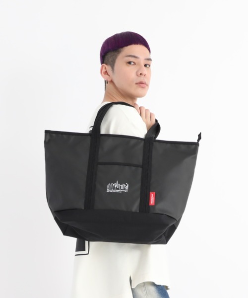 Manhattan Portage(マンハッタンポーテージ)の「MP Logo Printed Cherry Hill Tote Bag(トートバッグ・メンズ・ブラック・LARGE)」の9枚目の写真