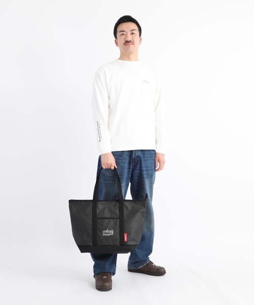 Manhattan Portage(マンハッタンポーテージ)の「MP Logo Printed Cherry Hill Tote Bag(トートバッグ・メンズ・ブラック・LARGE)」の16枚目の写真