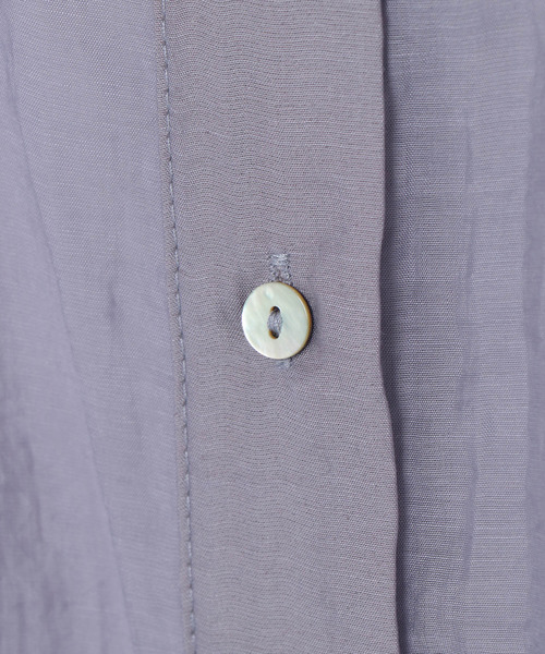 notch.(ノッチ)の「バンドカラーシアーシャツ(シャツ/ブラウス・レディース・ベージュ/ライラック/ライトベージュ・M)」の13枚目の写真