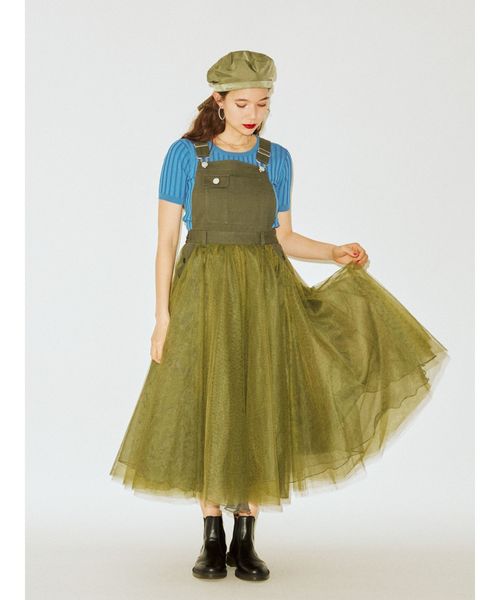 ワンピース Jouetie ジュエティ のジャンパースカート チュールドッキングジャンスカ をセール価格で購入できます Jouetieチュールドッキングジャンスカ