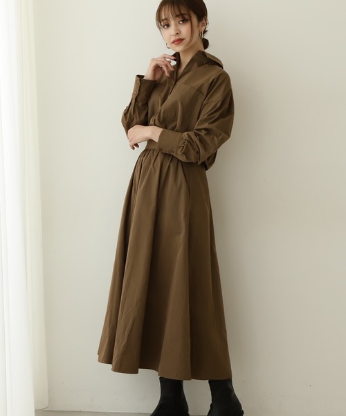 ワンピース N N セットアップ風シャツワンピース