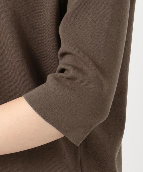 J.PRESS Ladies(J.プレス レディス)の「ハイブリッドストレッチ Vネックニット(ニット/セーター・レディース・ダークブラウン系/ブラック系・SMALL)」の6枚目の写真