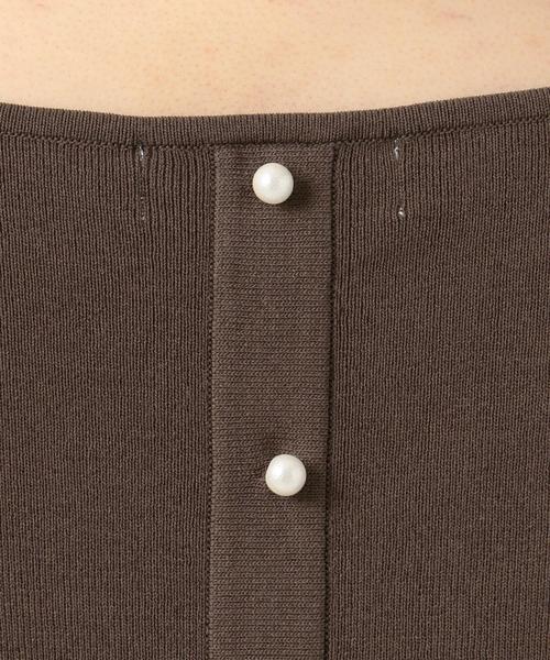 J.PRESS Ladies(J.プレス レディス)の「ハイブリッドストレッチ Vネックニット(ニット/セーター・レディース・ダークブラウン系/ブラック系・SMALL)」の8枚目の写真