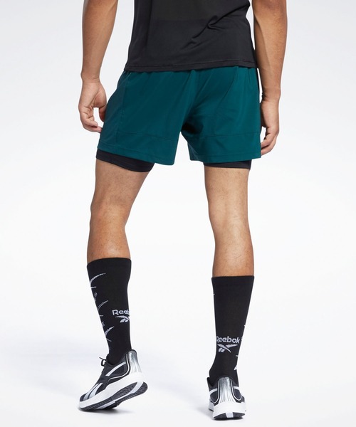 Reebok(リーボック)の「ランニング エッセンシャルズ ツーインワン ショーツ / Running Essentials Two-in-One Shorts(その他パンツ・メンズ・ネイビー/ブラック/グリーン・LARGE/MEDIUM/X-LARGE/SMALL/XX-LARGE/XXX-LARGE/X-SMALL)」の4枚目の写真