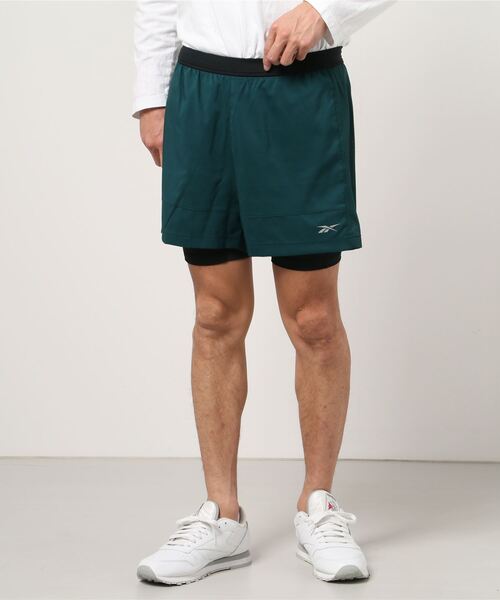 Reebok(リーボック)の「ランニング エッセンシャルズ ツーインワン ショーツ / Running Essentials Two-in-One Shorts(その他パンツ・メンズ・ネイビー/ブラック/グリーン・LARGE/MEDIUM/X-LARGE/SMALL/XX-LARGE/XXX-LARGE/X-SMALL)」の6枚目の写真