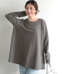 coca（coca） | ＼新色登場／エンボス加工Aラインフレアチュニック(Tシャツ/カットソー)