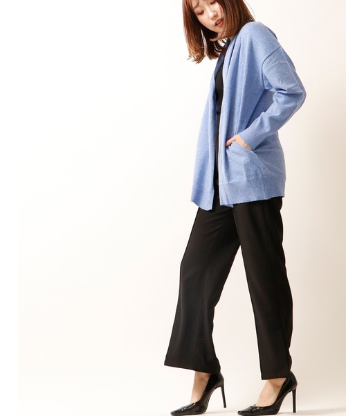 nougatine(ヌガティーヌ)の「【nougatine】もちもちニットトッパ―カーディガン womens(カーディガン/ボレロ・レディース・ライトグレー/ライトブルー/アイボリー/ブラック・M)」の20枚目の写真
