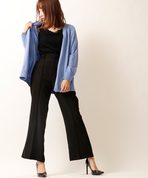 nougatine(ヌガティーヌ)の「【nougatine】もちもちニットトッパ―カーディガン womens(カーディガン/ボレロ・レディース・ライトグレー/ライトブルー/アイボリー/ブラック・M)」の21枚目の写真