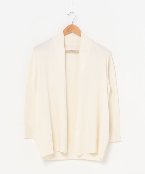 nougatine(ヌガティーヌ)の「【nougatine】もちもちニットトッパ―カーディガン womens(カーディガン/ボレロ・レディース・ライトグレー/ライトブルー/アイボリー/ブラック・M)」の6枚目の写真
