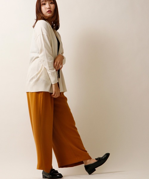 nougatine(ヌガティーヌ)の「【nougatine】もちもちニットトッパ―カーディガン womens(カーディガン/ボレロ・レディース・ライトグレー/ライトブルー/アイボリー/ブラック・M)」の8枚目の写真