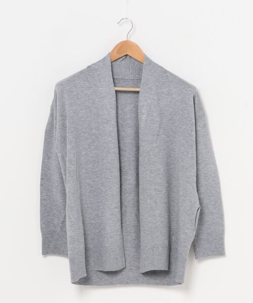 nougatine(ヌガティーヌ)の「【nougatine】もちもちニットトッパ―カーディガン womens(カーディガン/ボレロ・レディース・ライトグレー/ライトブルー/アイボリー/ブラック・M)」の14枚目の写真