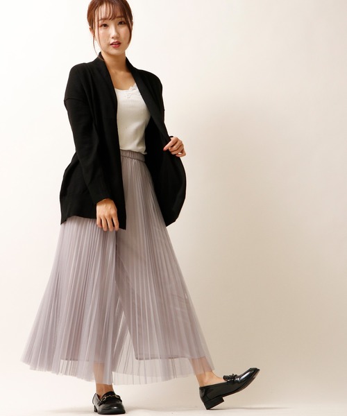 nougatine(ヌガティーヌ)の「【nougatine】もちもちニットトッパ―カーディガン womens(カーディガン/ボレロ・レディース・ライトグレー/ライトブルー/アイボリー/ブラック・M)」の11枚目の写真