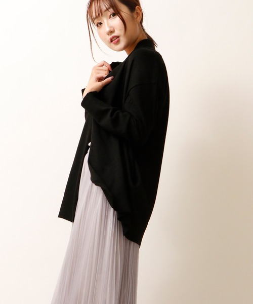 nougatine(ヌガティーヌ)の「【nougatine】もちもちニットトッパ―カーディガン womens(カーディガン/ボレロ・レディース・ライトグレー/ライトブルー/アイボリー/ブラック・M)」の12枚目の写真