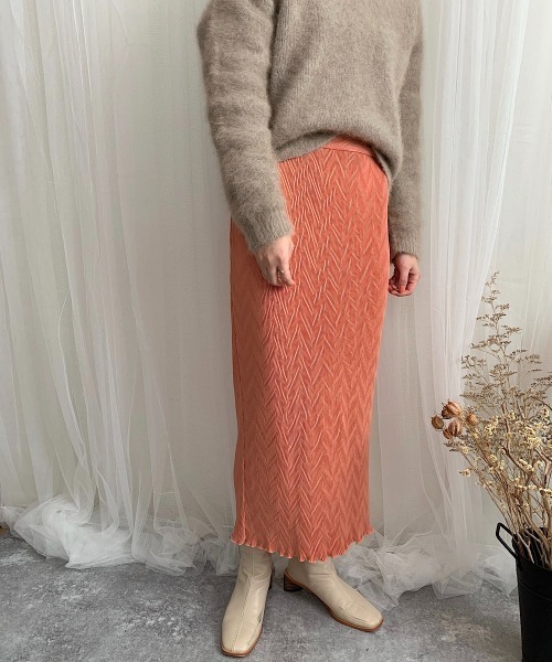 slowmelly(スローメリー)の「【WEARISTA てら】変形楊柳ロングスカート(スカート・レディース・ベージュ/パープル/ピンクベージュ・FREE)」の13枚目の写真