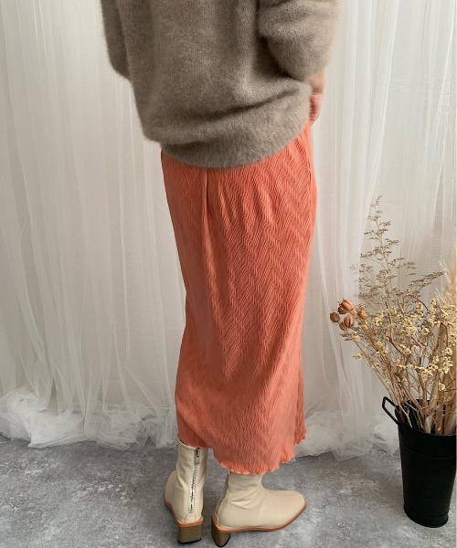 slowmelly(スローメリー)の「【WEARISTA てら】変形楊柳ロングスカート(スカート・レディース・ベージュ/パープル/ピンクベージュ・FREE)」の12枚目の写真