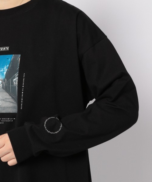 メンズ ロンT グラフィック ストリート カットソー T03022 セール】ストリートグラフィックロンT（Tシャツ/カットソー