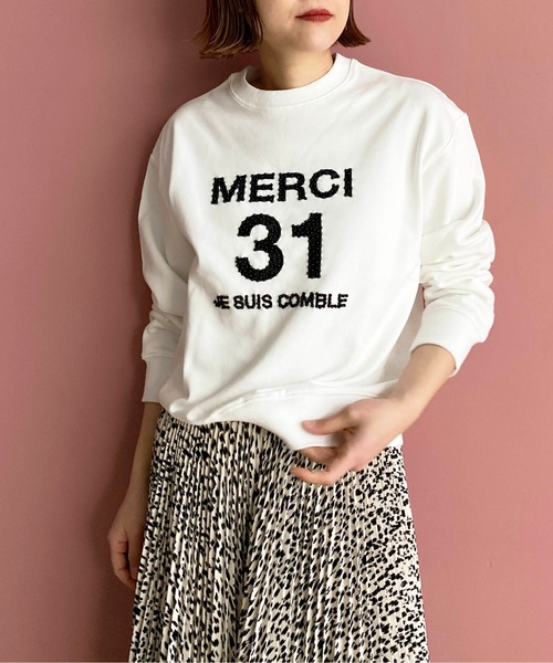 PICCIN(ピッチン)の「ビーズ刺繍プルオーバー(スウェット・レディース・ブラック/ライトグレー/オフホワイト・M)」の14枚目の写真