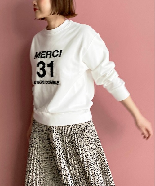 PICCIN(ピッチン)の「ビーズ刺繍プルオーバー(スウェット・レディース・ブラック/ライトグレー/オフホワイト・M)」の17枚目の写真