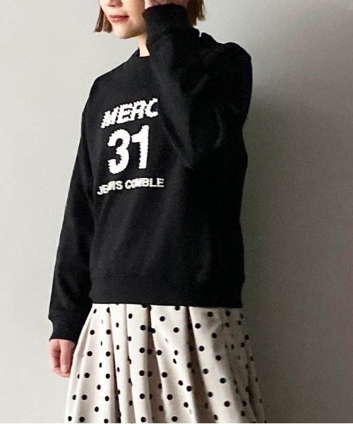 PICCIN(ピッチン)の「ビーズ刺繍プルオーバー(スウェット・レディース・ブラック/ライトグレー/オフホワイト・M)」の8枚目の写真