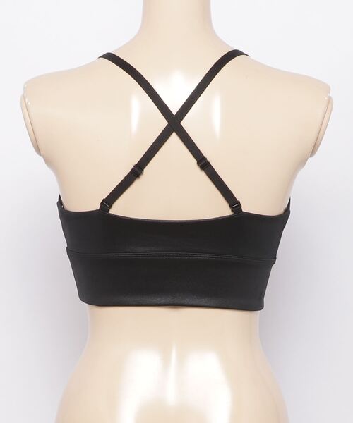 NIKE（ナイキ）の「ナイキ NIKE ナイキ ウィメンズ TEXTURED SH インディ ブラ（ブラジャー・レディース・ブラック・M/L/S）」の4枚目の写真