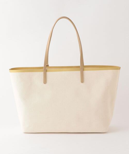 THE STATION STORE（ザ ステーション ストア）の「＜closet story＞キャンバス フチラバー トートバッグ（トートバッグ・レディース・イエロー/ホワイト・FREE）」の11枚目の写真