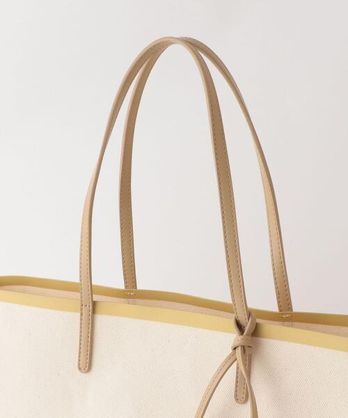THE STATION STORE（ザ ステーション ストア）の「＜closet story＞キャンバス フチラバー トートバッグ（トートバッグ・レディース・イエロー/ホワイト・FREE）」の13枚目の写真