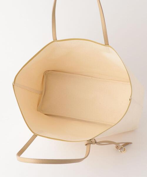 THE STATION STORE（ザ ステーション ストア）の「＜closet story＞キャンバス フチラバー トートバッグ（トートバッグ・レディース・イエロー/ホワイト・FREE）」の3枚目の写真