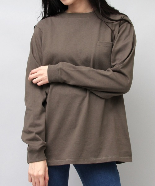 【Deus】厚手コットンロングスリーブTシャツ★安心の送料込み tone - LONG SLEEVE TEE Blue / ロングスリーブTシャツ / ブルー
