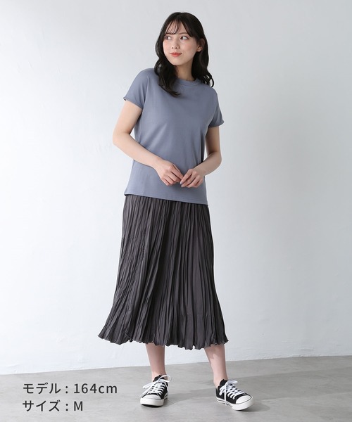 Honeys（ハニーズ）の「ボート衿トップス（Tシャツ/カットソー・レディース・ブラック/オフホワイト/ダークブルー/レッド系その他/ライトベージュ・LL/M/L）」の7枚目の写真