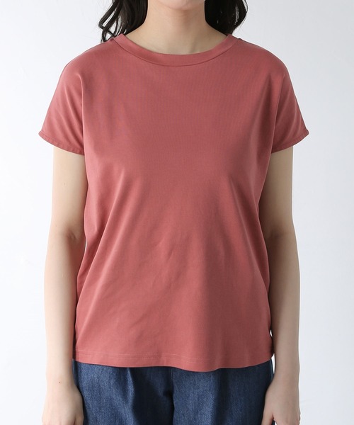 Honeys（ハニーズ）の「ボート衿トップス（Tシャツ/カットソー・レディース・ブラック/オフホワイト/ダークブルー/レッド系その他/ライトベージュ・LL/M/L）」の6枚目の写真